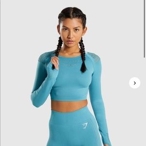 Gymshark Flawless Knit Long Sleeve Crop Top